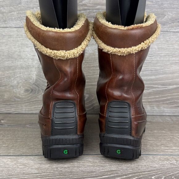 Timberland Mount Holly Women’s Sz 7M Waterproof Brown Leather Mid Warm Boots - Picture 4 of 10